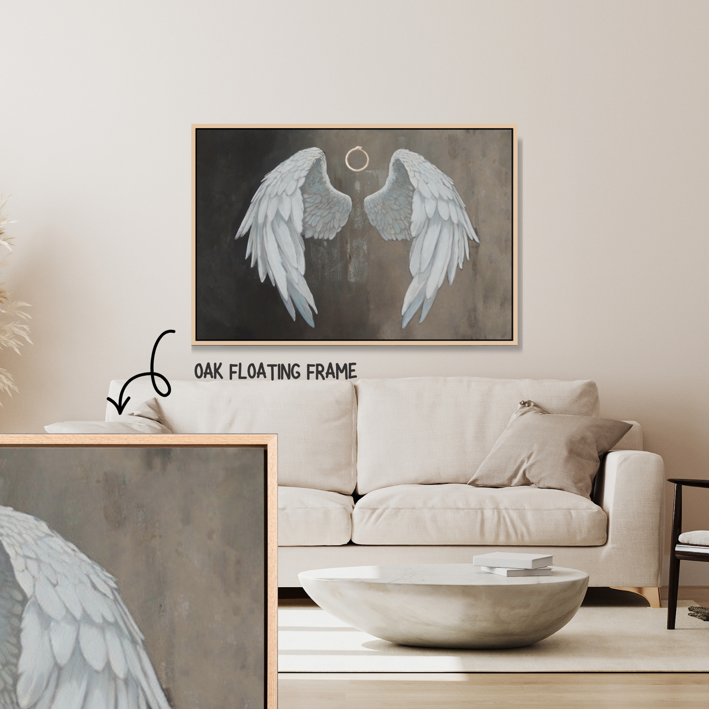 Add Oak Floating Frame